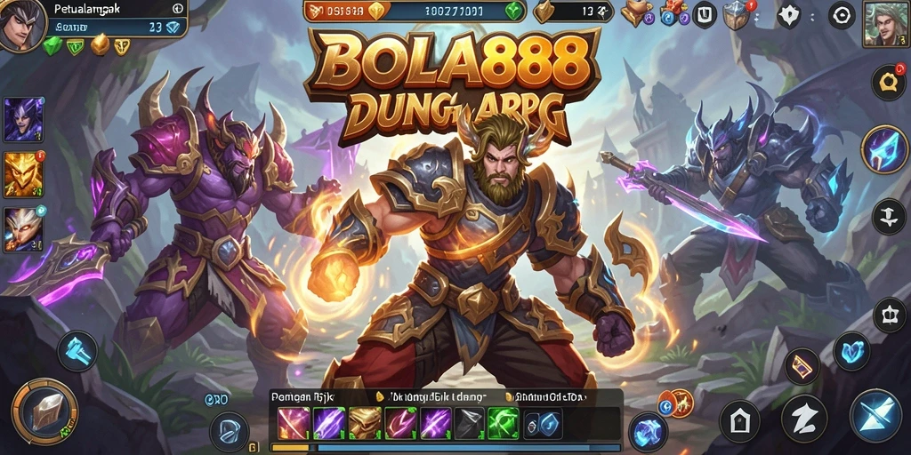 Gameplay menarik BOLA88 dengan pertarungan seru dan eksplorasi dunia fantasi.