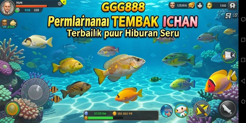 Tangkapan layar GGG888 menunjukkan gameplay seru Tembak Ikan.
