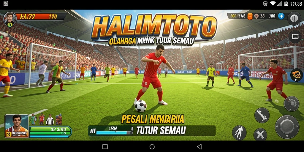 Tampilan gameplay menarik dan kompetitif di HALIMTOTO.