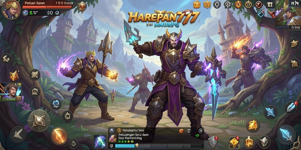 Tampilan gameplay seru HARAPAN777 di dunia MMORPG.