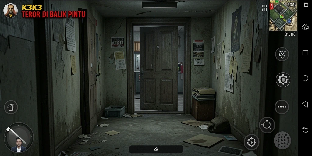 Gameplay K3K3 menunjukkan momen teror dan ketegangan yang mendalam.
