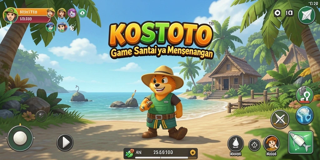 Screenshot gameplay KOSTOTO yang menampilkan keseruan bermain.