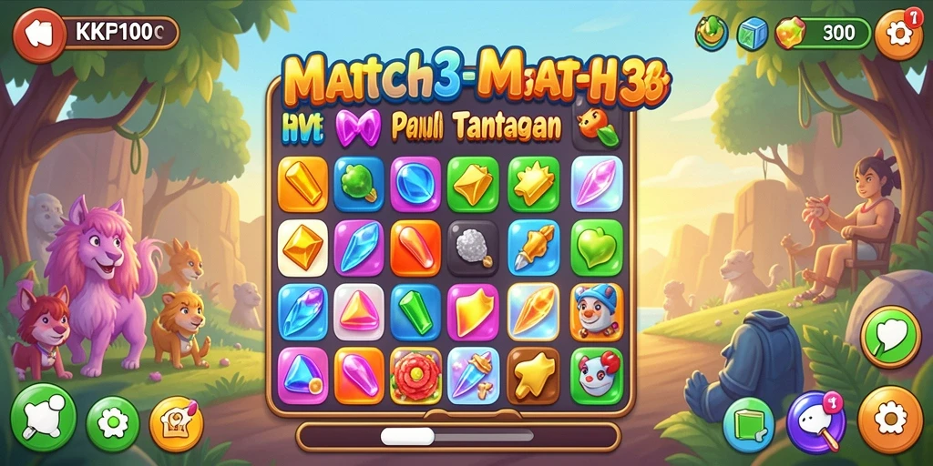 Tangkapan layar dari gameplay KPK100 yang seru dan menantang.