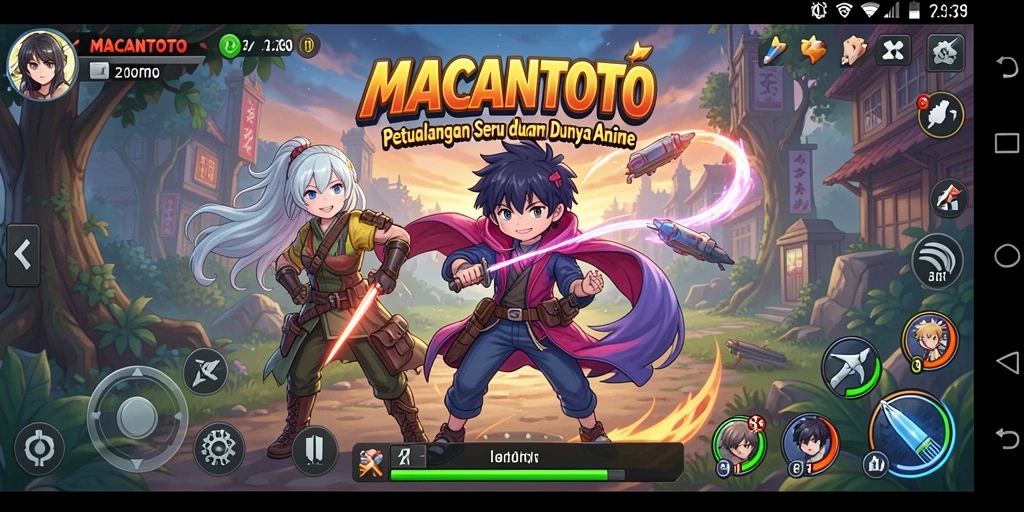 Tampilan gameplay seru dari MACANTOTO yang penuh warna.