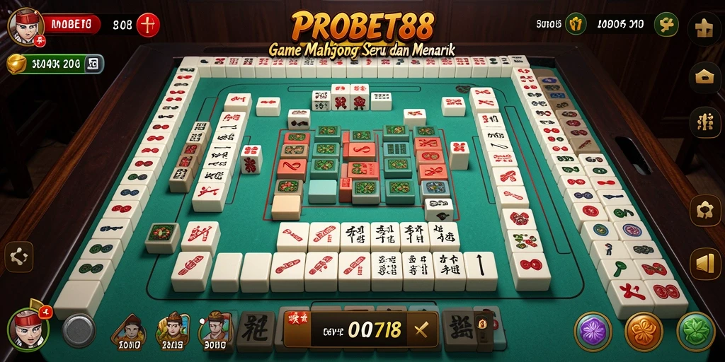 Tampilan gameplay PROBET88 yang menawan dan penuh aksi Mahjong.