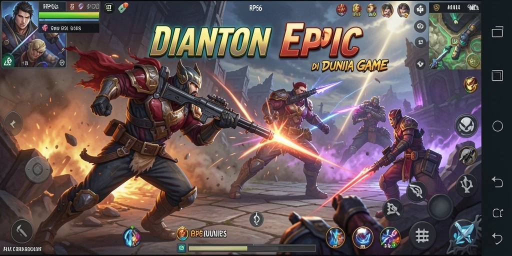 Gameplay RP66 yang seru dan penuh aksi dalam pertarungan.