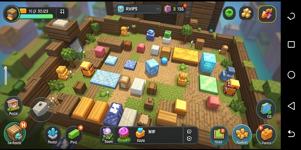 Tampilan menarik dari gameplay puzzle RVIP5 yang seru.