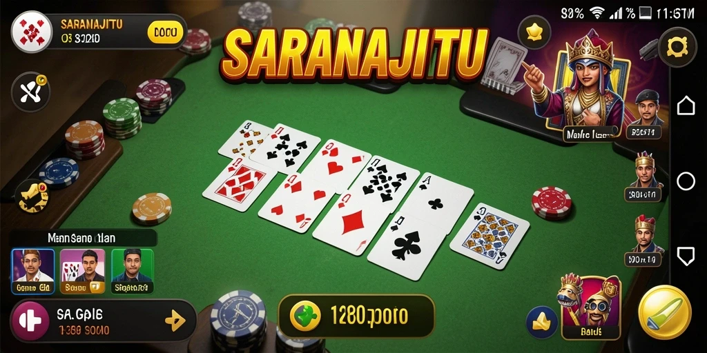 Tampilan gameplay seru dan menantang dalam SARANAJITU.