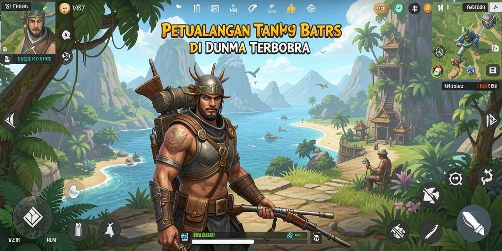 Tampilan gameplay V87 yang menakjubkan di dunia terbuka.