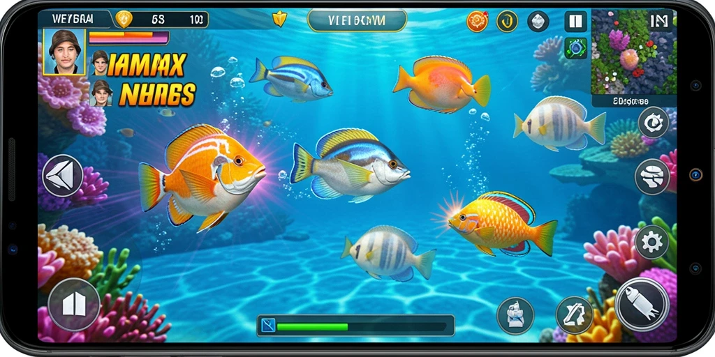 Gameplay Tembak Ikan yang seru dan mendebarkan di VV62.